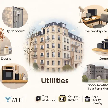 Stylish Center Escape- Where Modern Elegance Meets History شقة